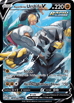 Rapid Strike Urshifu V Pokémon TCG card art