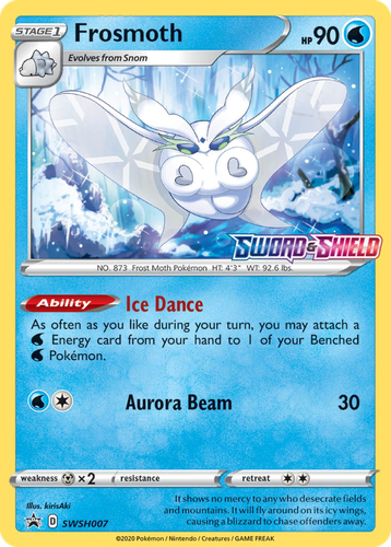 Frosmoth #7 from SWSH Black Star Promos - Promo - Illustrated by kirisAki