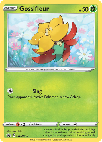 Gossifleur #10 from SWSH Black Star Promos - Promo - Illustrated by Naoki Saito