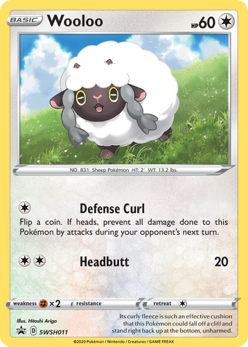 Wooloo #11 from SWSH Black Star Promos - Promo - Illustrated by Hitoshi Ariga