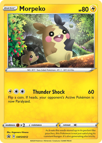 Morpeko Pokémon TCG card art