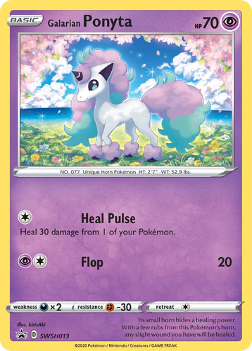 Galarian Ponyta #13 from SWSH Black Star Promos - Promo - Illustrated by kirisAki