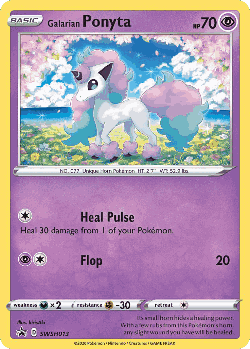 Galarian Ponyta Pokémon TCG card art