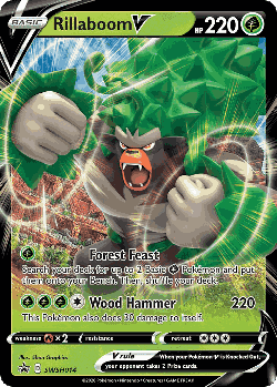 Rillaboom V Pokémon TCG card art