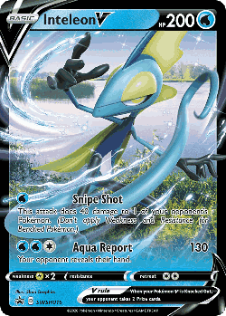 Inteleon V Pokémon TCG card art