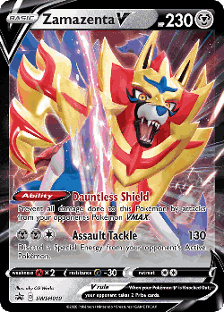 Zamazenta V Pokémon TCG card art