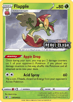 Flapple Pokémon TCG card art