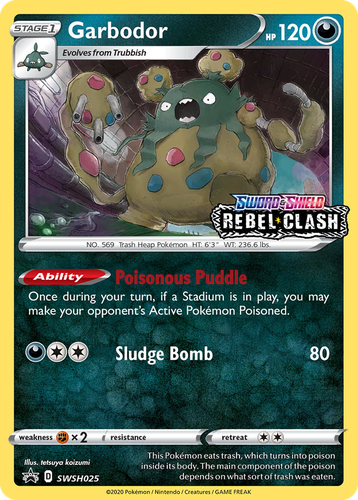 Garbodor 25, SWSH Black Star Promos