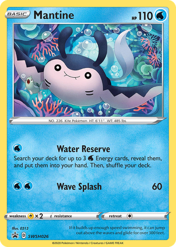 Mantine #26 from SWSH Black Star Promos - Promo - Illustrated by 0313