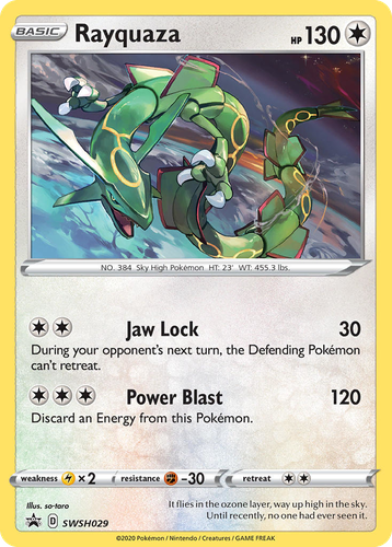 Rayquaza 29, SWSH Black Star Promos