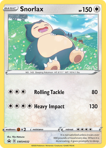 Snorlax 32, SWSH Black Star Promos
