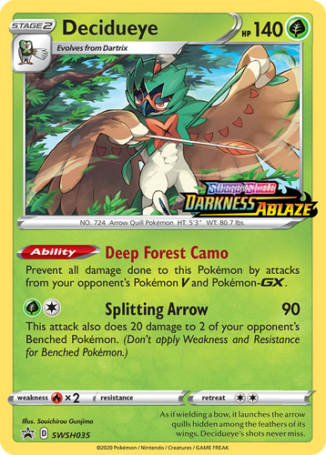 Decidueye 35, SWSH Black Star Promos
