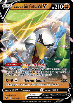 Galarian Sirfetch'd V 43, SWSH Black Star Promos
