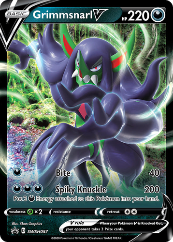 Grimmsnarl V 57, SWSH Black Star Promos