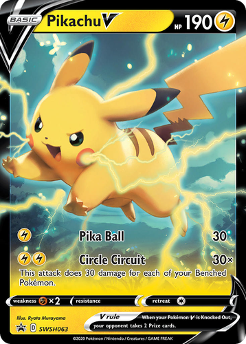 Pikachu V 63, SWSH Black Star Promos