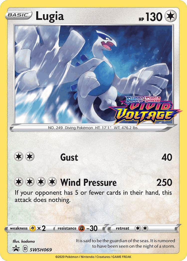 Lugia #69 from SWSH Black Star Promos - Promo - Illustrated by kodama