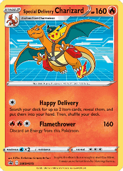 Special Delivery Charizard Pokémon TCG card art