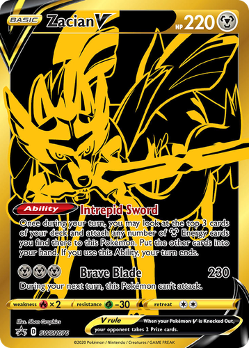 Zacian V 76, SWSH Black Star Promos
