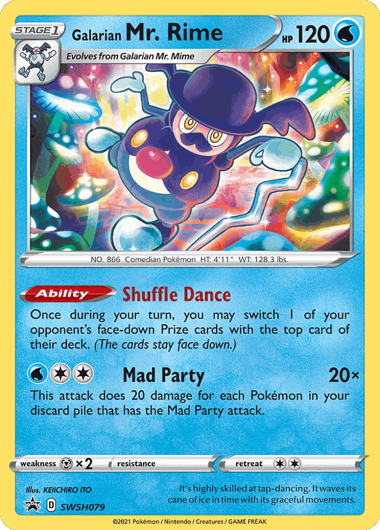 Galarian Mr. Rime #79 from SWSH Black Star Promos - Promo - Illustrated by KEIICHIRO ITO