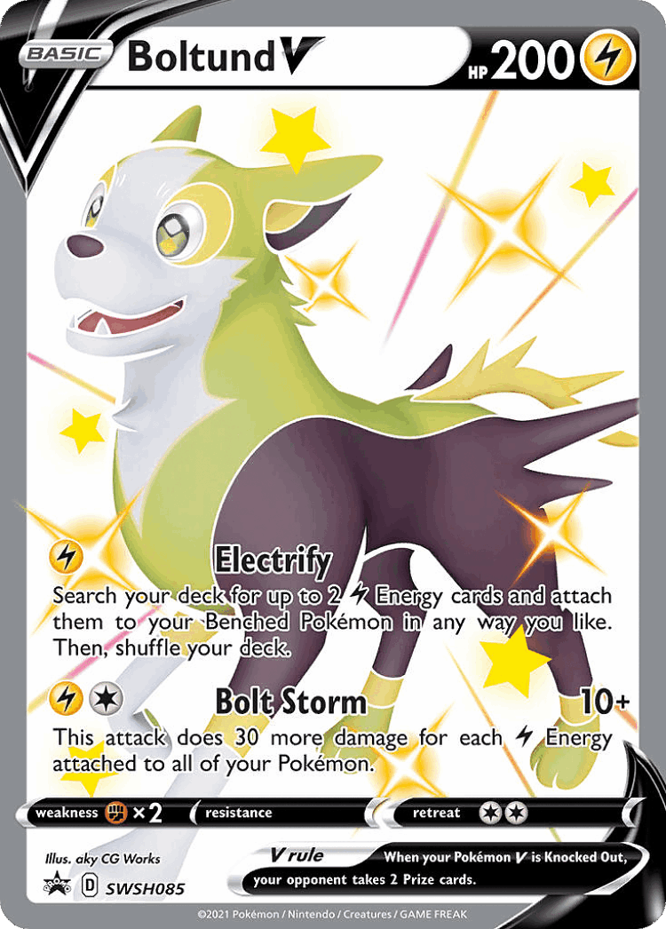 Boltund V #85 from SWSH Black Star Promos - Promo - Illustrated by aky CG Works