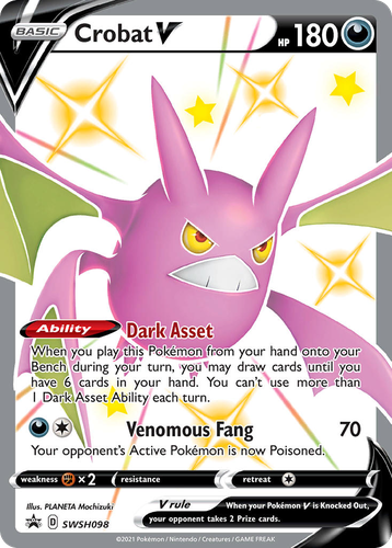 Crobat V 98, SWSH Black Star Promos