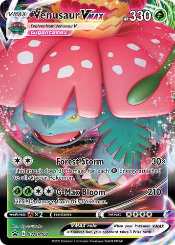 Venusaur VMAX 102, SWSH Black Star Promos