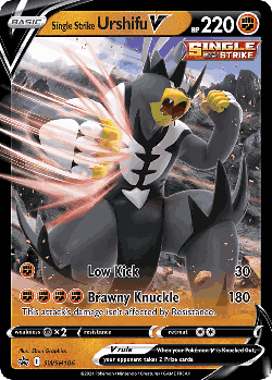 Single Strike Urshifu V 106, SWSH Black Star Promos