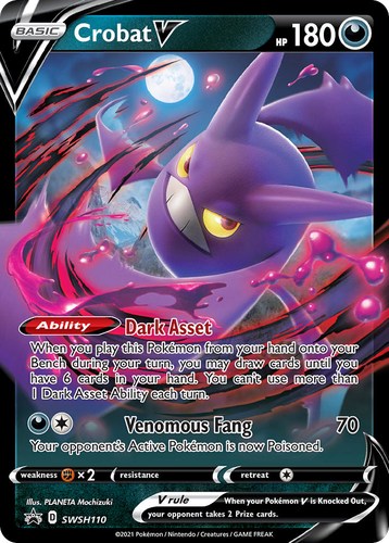 Crobat V 110, SWSH Black Star Promos