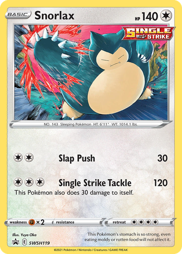 Snorlax 119, SWSH Black Star Promos