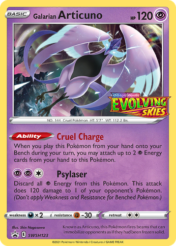 Galarian Articuno 123, SWSH Black Star Promos