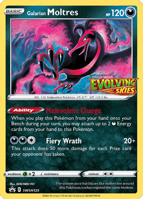 Galarian Moltres 125, SWSH Black Star Promos