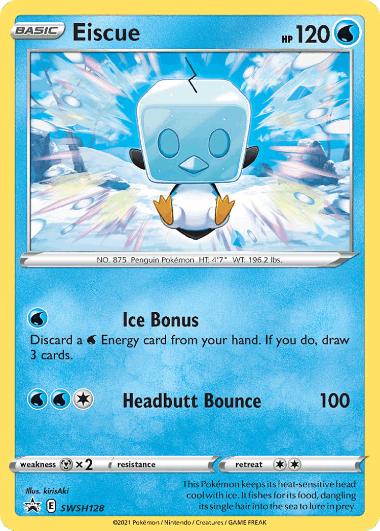 Eiscue #128 from SWSH Black Star Promos - Promo - Illustrated by kirisAki
