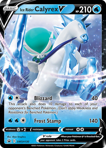 Ice Rider Calyrex V 130, SWSH Black Star Promos