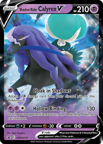 Shadow Rider Calyrex V 131, SWSH Black Star Promos