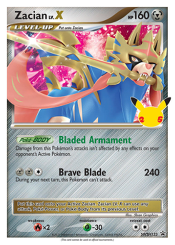 Zacian LV.X 135, SWSH Black Star Promos