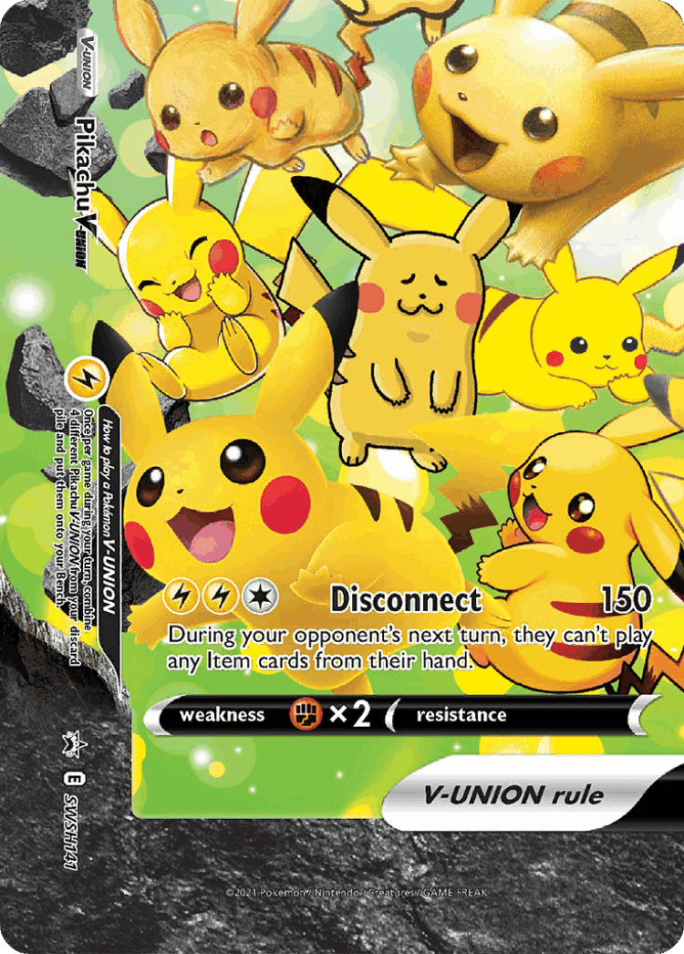 Pikachu V-UNION #141 from SWSH Black Star Promos - Promo