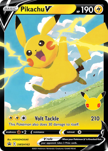 Pikachu V 143, SWSH Black Star Promos