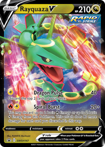 Rayquaza V 147, SWSH Black Star Promos