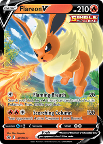 Flareon V 149, SWSH Black Star Promos