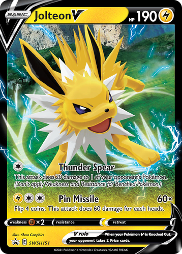 Jolteon V 151, SWSH Black Star Promos