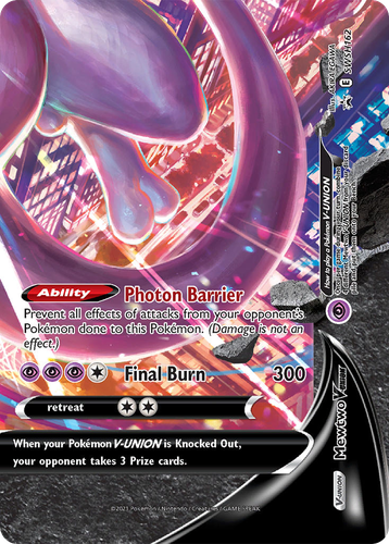 Mewtwo V-UNION 162, SWSH Black Star Promos