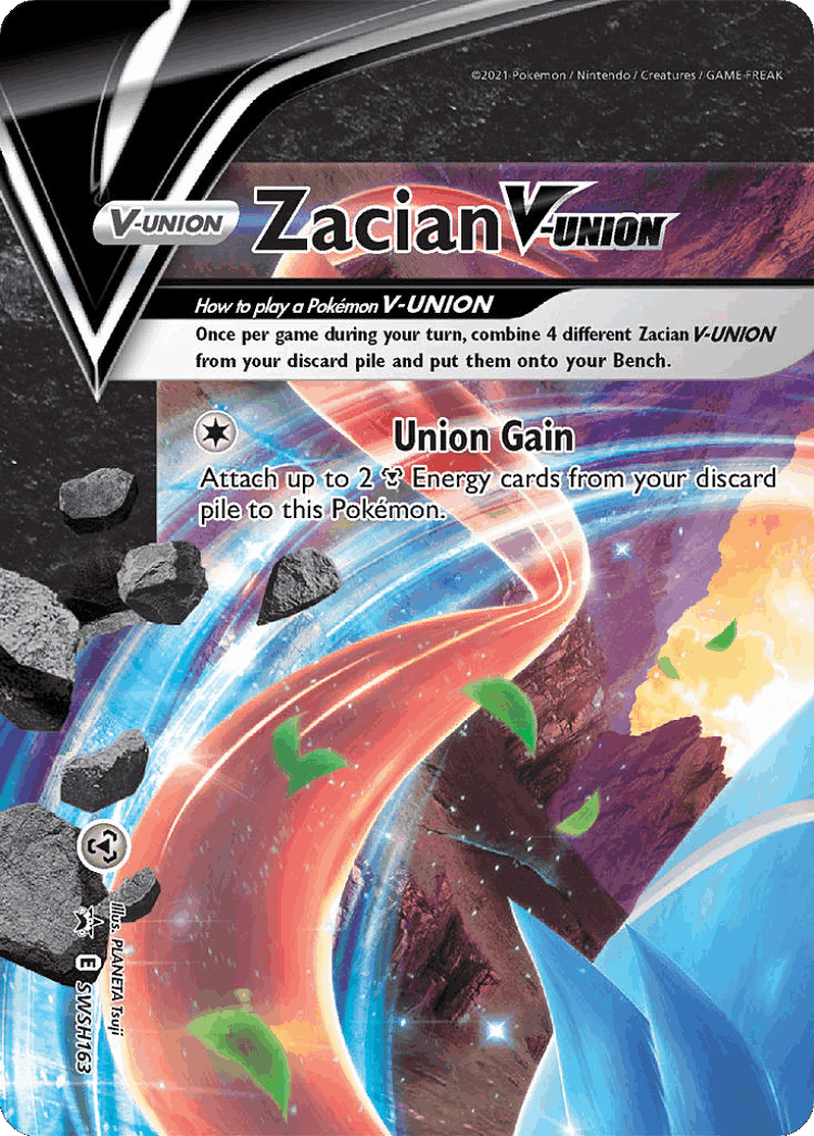 Zacian V-UNION #163 from SWSH Black Star Promos - Promo - Illustrated by PLANETA Tsuji