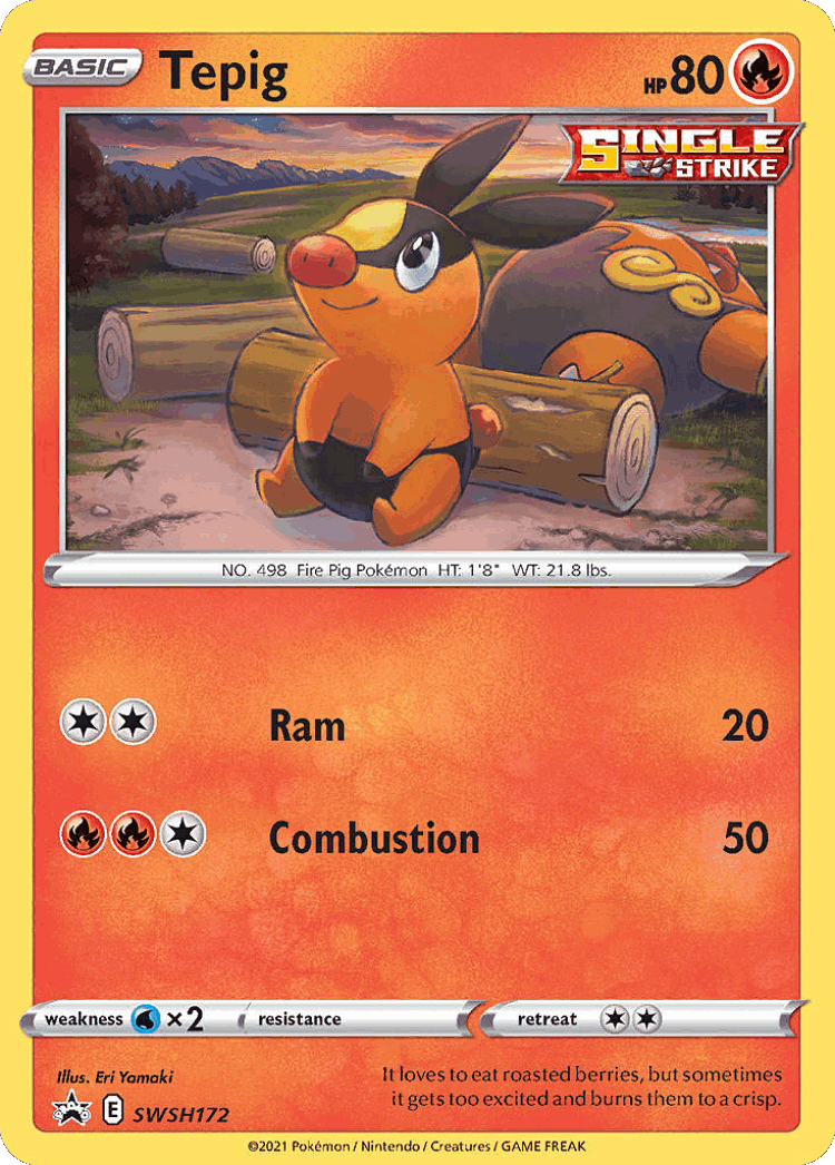 Tepig #172 from SWSH Black Star Promos - Promo - Illustrated by Eri Yamaki