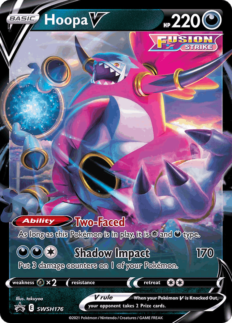 Hoopa V #176 from SWSH Black Star Promos - Promo - Illustrated by takuyoa