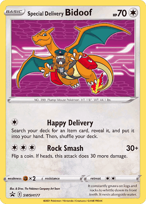 Special Delivery Bidoof card art