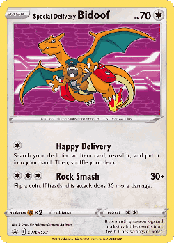 Special Delivery Bidoof Pokémon TCG card art