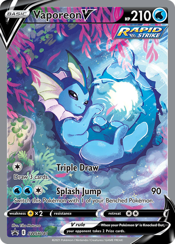 Vaporeon V 181, SWSH Black Star Promos