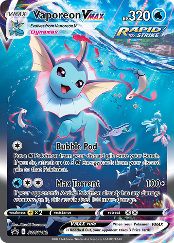 Vaporeon VMAX 182, SWSH Black Star Promos