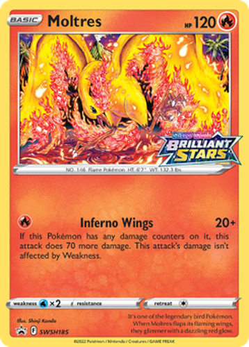 Moltres 185, SWSH Black Star Promos