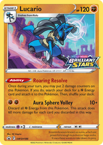 Lucario 186, SWSH Black Star Promos